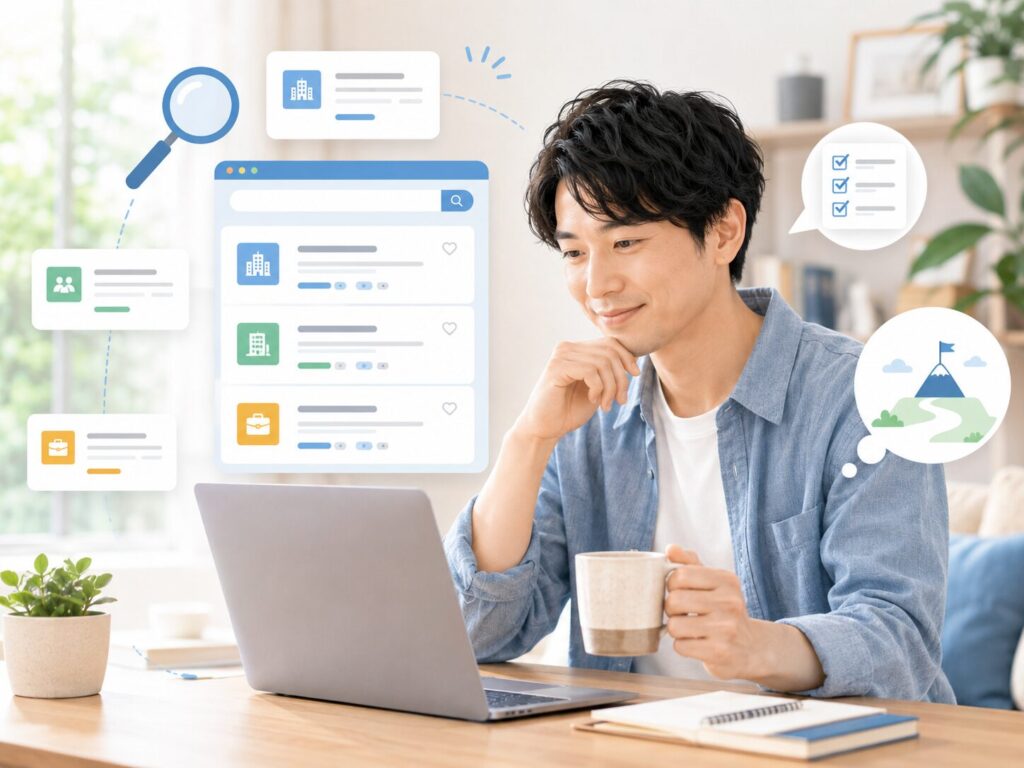 転職サイトで情報収集