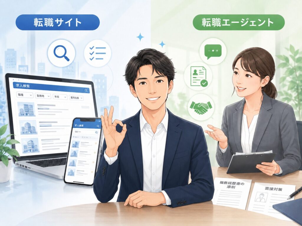 転職サイトと転職エージェントは併用OK