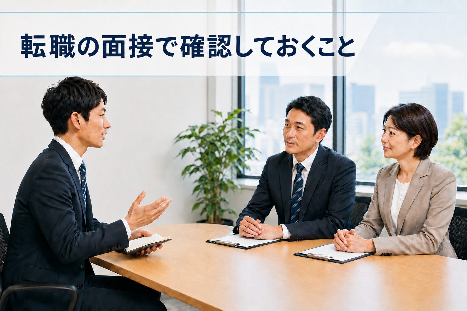 転職の面接で確認しておくこと